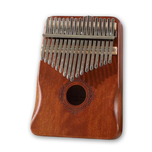 17 Keys Kalimba Thumb Piano Mahogany Wood with Hand Rest - Classic Design