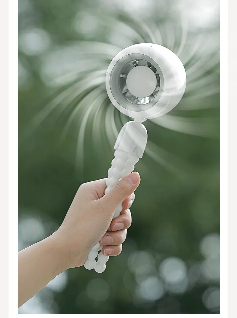 Portable Fan USB Rechargeable: Small Stroller Fan with Flexible Tripod Clip-on