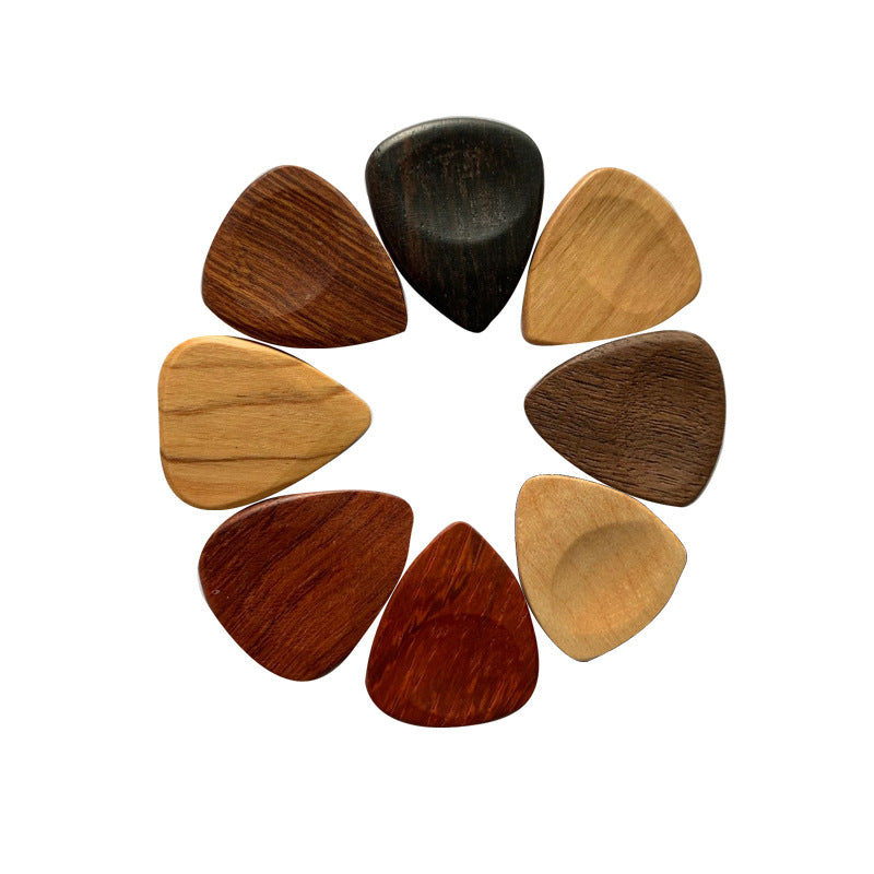 Exotic Wood Guitar Picks Set - Premium Quality Plectrums for Archtop Guitar