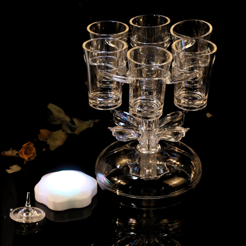 Colorful Lights Party Shot Dispenser for Wine, Liquor, Cocktails - Fun for Holidays, Halloween, Christmas, Graduation, and Celebrations - Food Grade