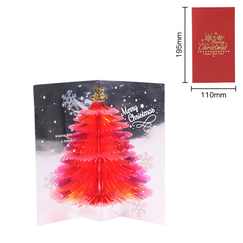 3D Pop-Up Christmas Greeting Card | Christmas Tree | Send Warm Wishes