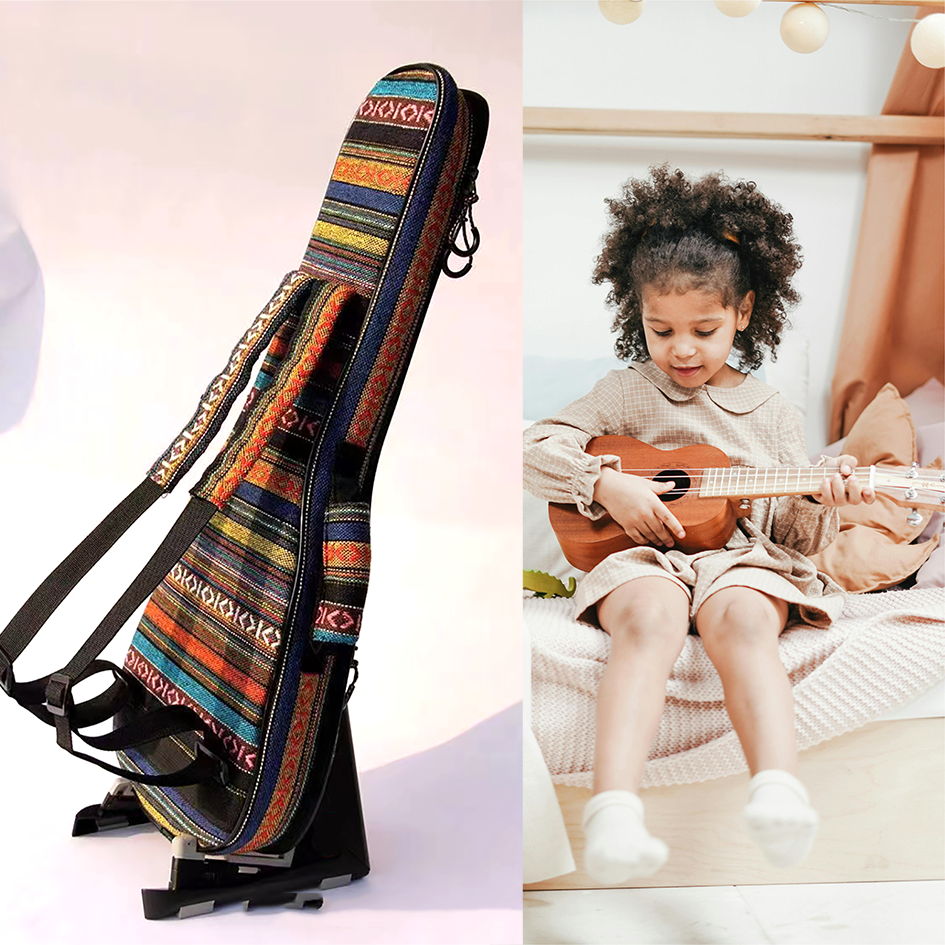 Ukulele Case Bag with 1 Pocket — Bolivia Style Padded Protection