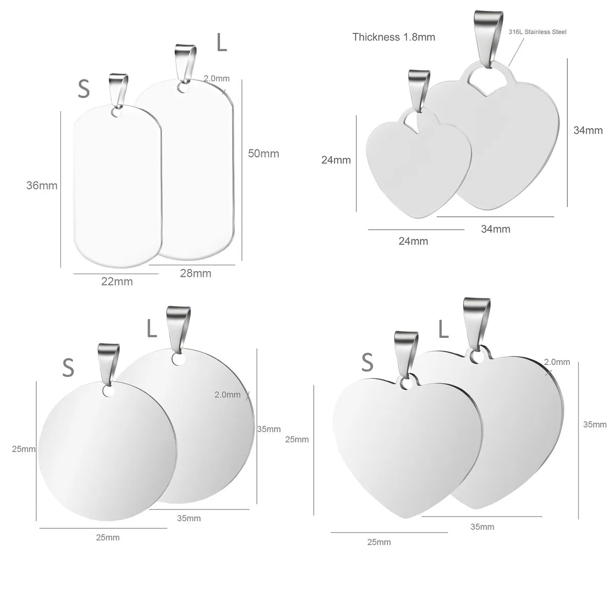 Custom Photos KeyRing for Women Men Dog Tag Personalized Picture Photo Name Date Keychains Square Heart Christmas birthday Gift Punk Rock