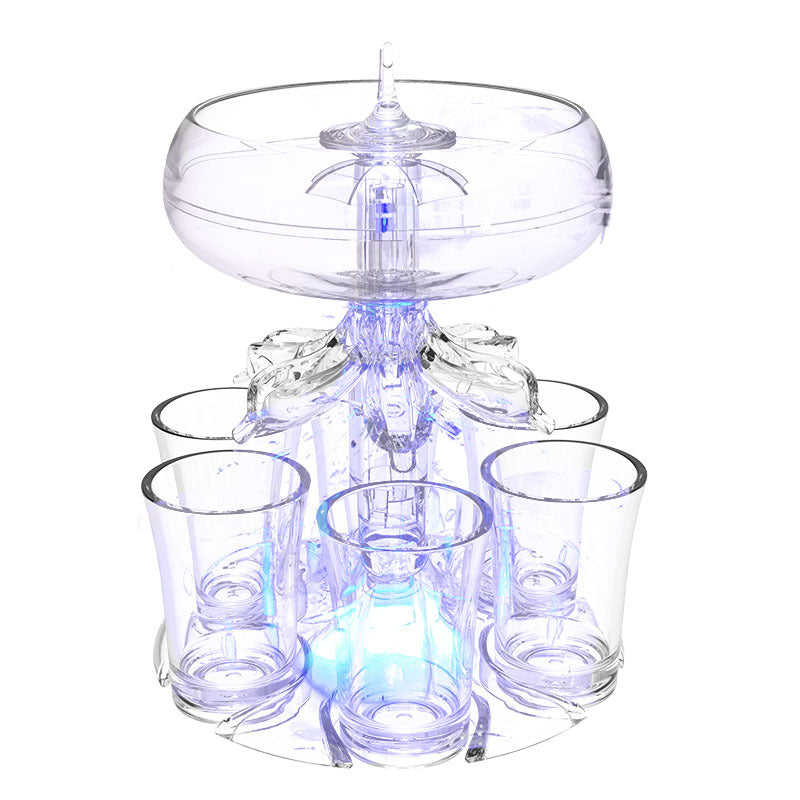 Colorful Lights Party Shot Dispenser for Wine, Liquor, Cocktails - Fun for Holidays, Halloween, Christmas, Graduation, and Celebrations - Food Grade