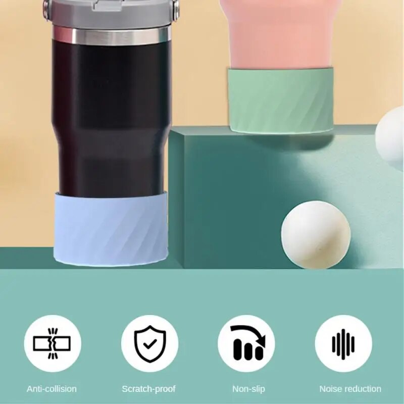 Silicone Cover Tumbler Boot, Water Bottle Boot To Protect Tumblers Bottom, Indoor Outdoor Drinkware Accessories