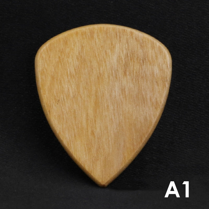 Exotic Wood Guitar Picks Set - Premium Quality Plectrums for Archtop Guitar