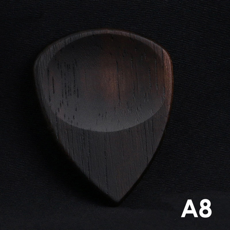 Exotic Wood Guitar Picks Set - Premium Quality Plectrums for Archtop Guitar