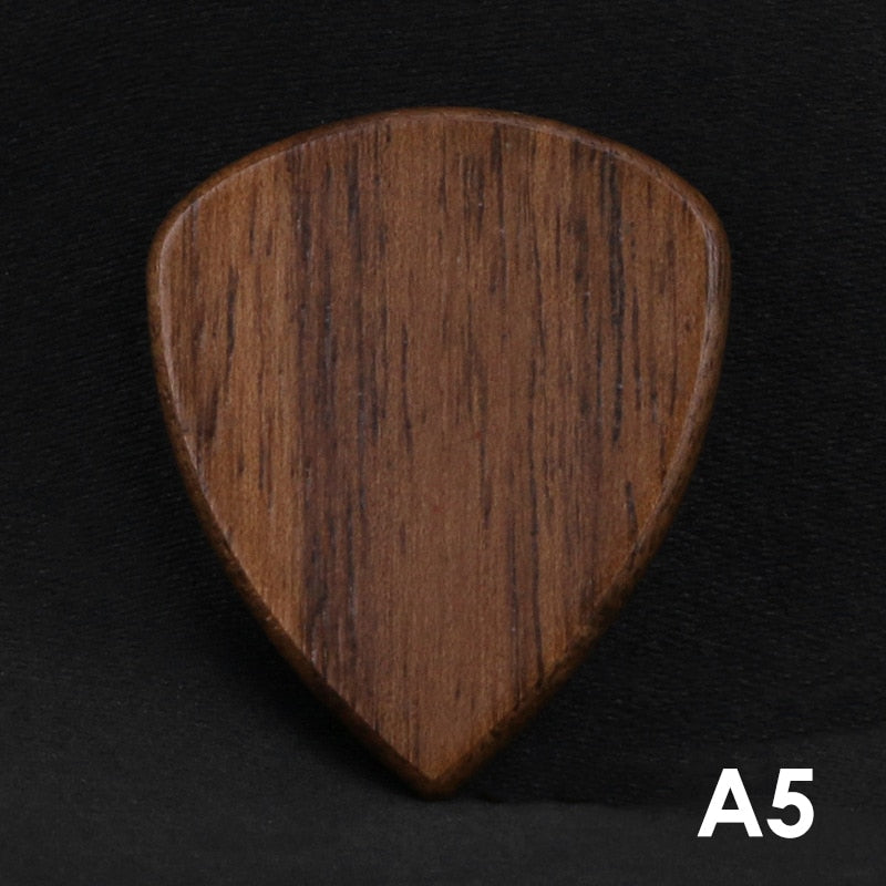 Exotic Wood Guitar Picks Set - Premium Quality Plectrums for Archtop Guitar