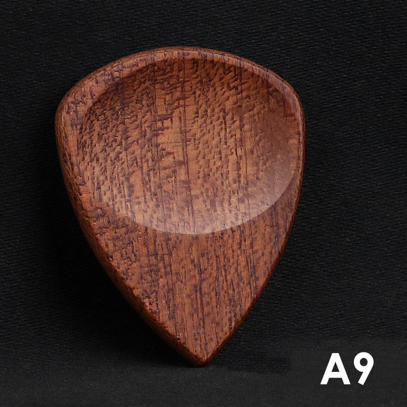 Exotic Wood Guitar Picks Set - Premium Quality Plectrums for Archtop Guitar