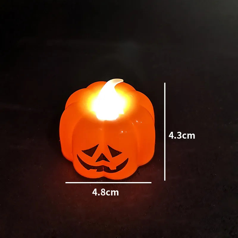 Halloween Pumpkin Candle Light Halloween LED Lights Lantern Lamp Ornaments KTV Bar Decorative Props Halloween Party Supplies