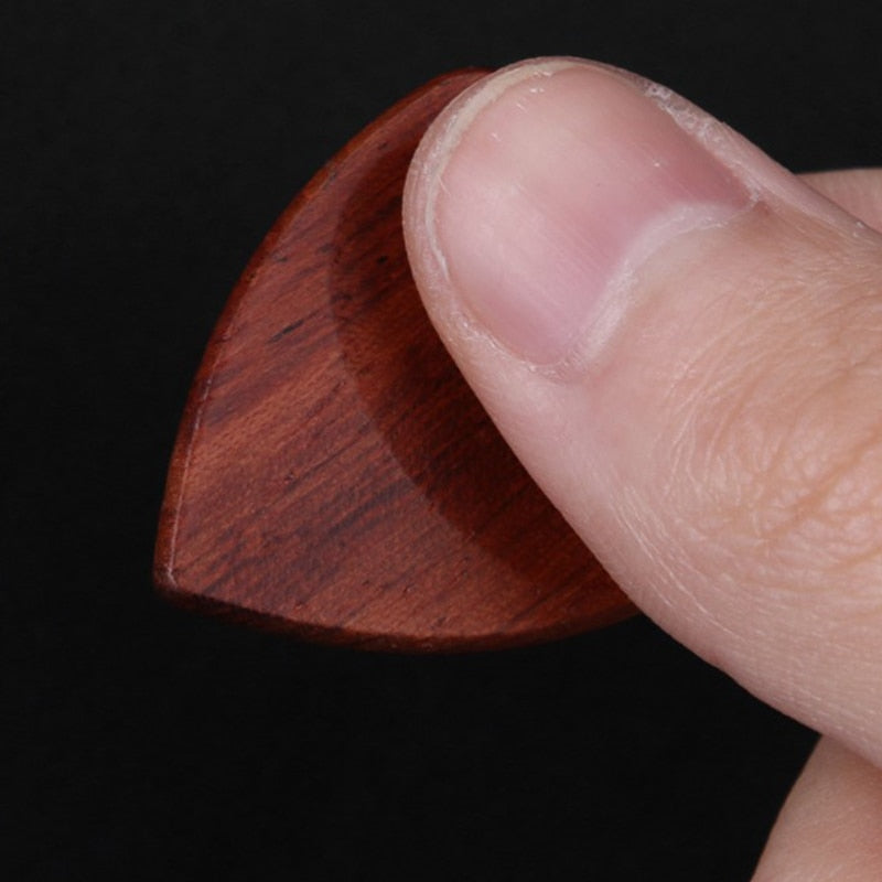 Exotic Wood Guitar Picks Set - Premium Quality Plectrums for Archtop Guitar
