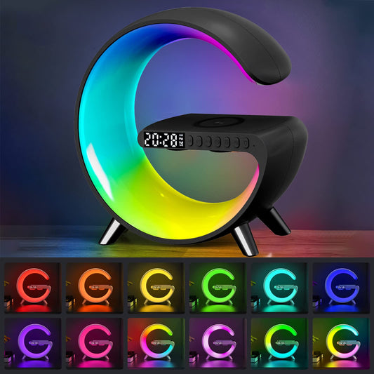 4-IN-1 Wireless Charger Speaker LED Lamp for iPhone Samsung Xiaomi