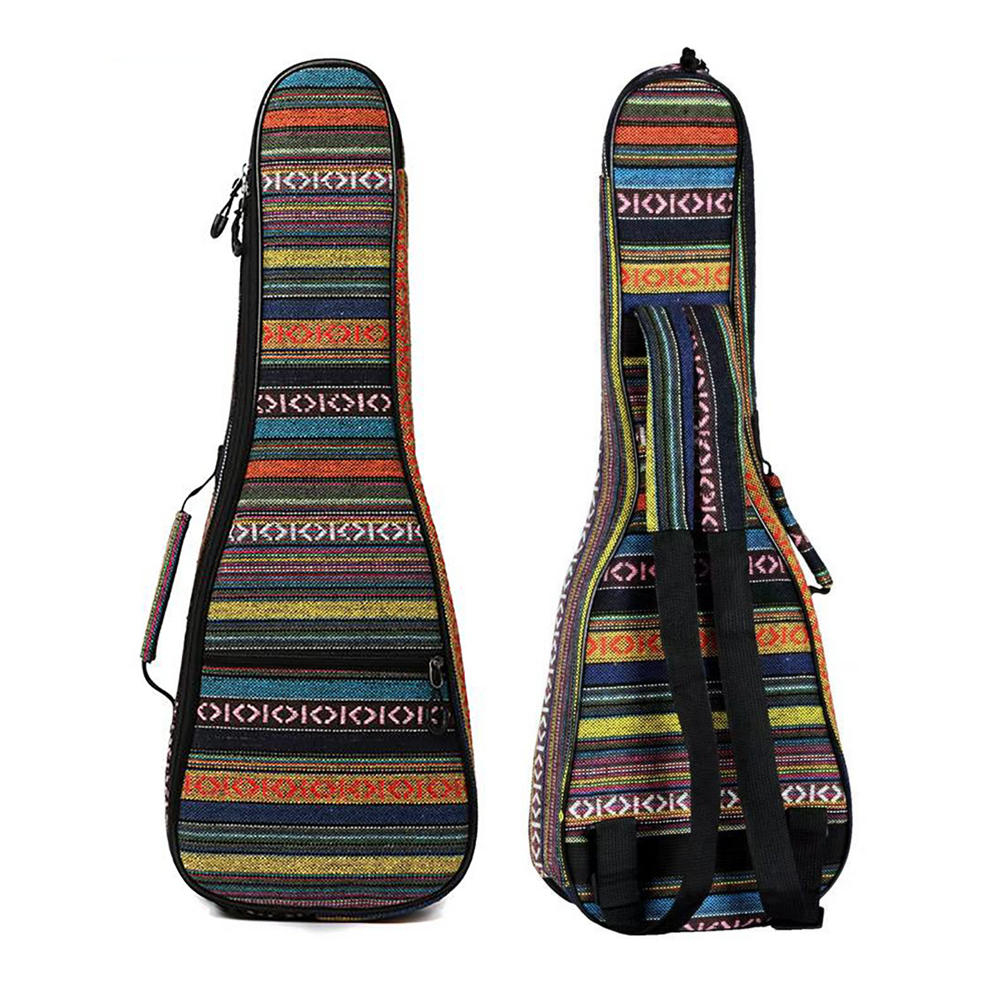 Bolivia style ukulele case bag with 1 pocket and adjustable shoulder straps