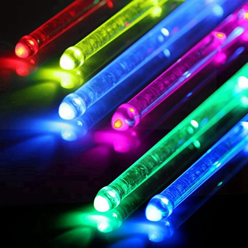 Rechargeable LED Drumsticks with 15 Dynamic Colors - Perfect Gift for Adult Drummers