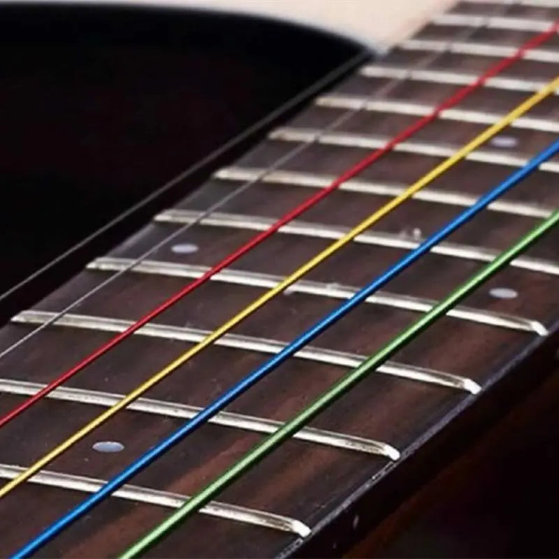 New Colorful Folk Guitar String Replacement Parts Acoustic Guitar Copper Core Strings Kit Musical Instrument Accessories
