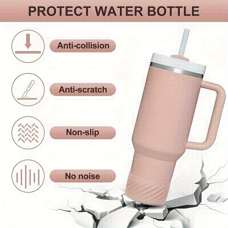 Silicone Cover Tumbler Boot, Water Bottle Boot To Protect Tumblers Bottom, Indoor Outdoor Drinkware Accessories