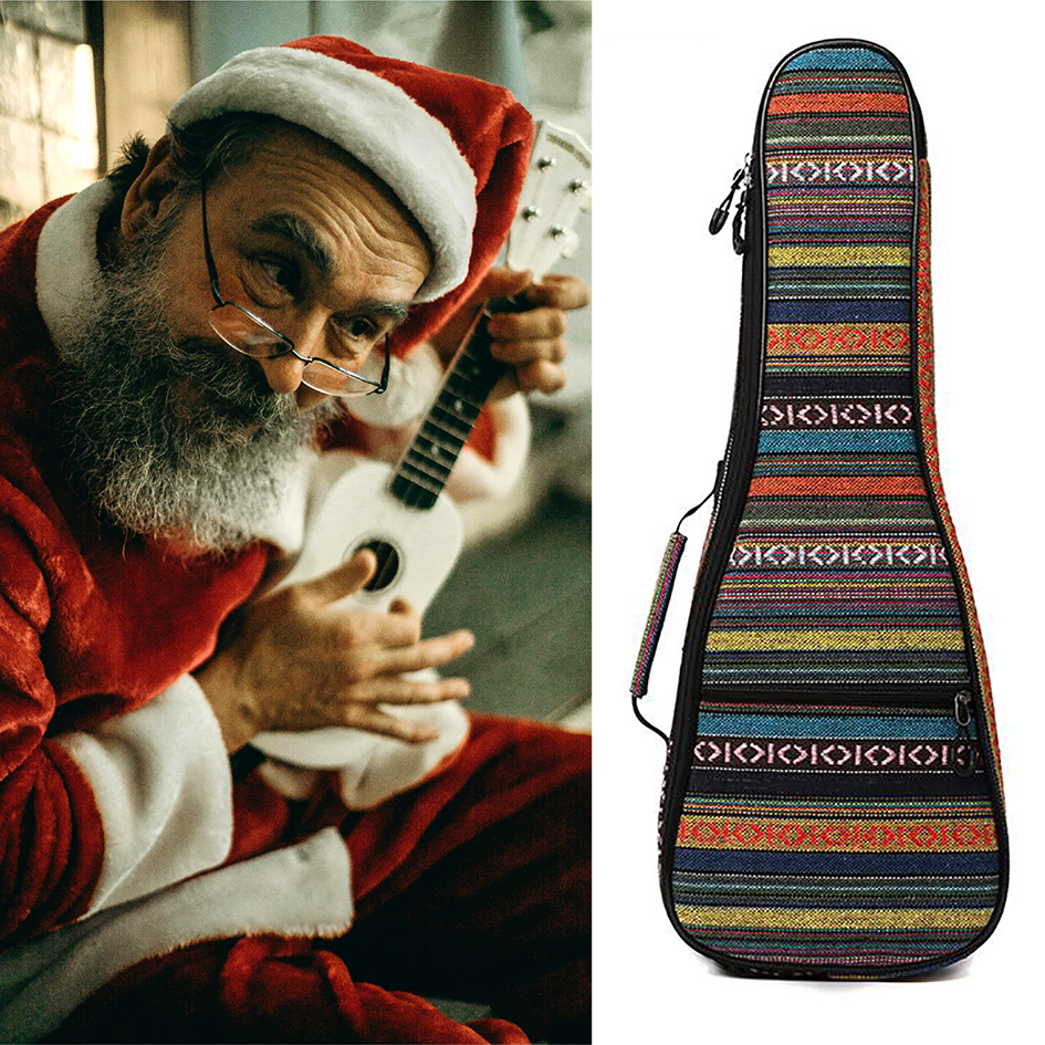 Ukulele Case Bag with 1 Pocket — Bolivia Style Padded Protection