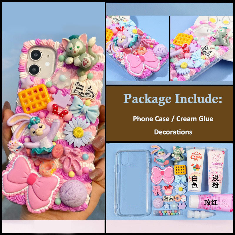 Phone Case decoden Personalized Cream Cabochon Diy LinaBell Disney