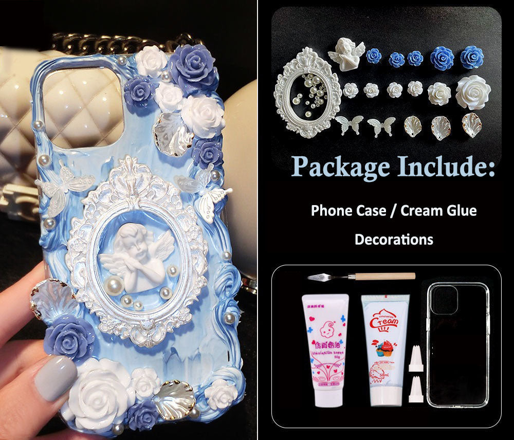 Decoden Phone Case DIY Handmade Baroque Cupid