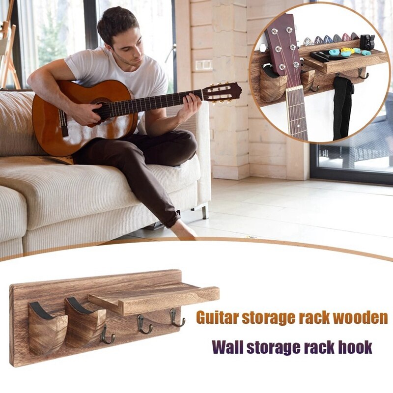 Wood Guitar Wall Mount Hanger