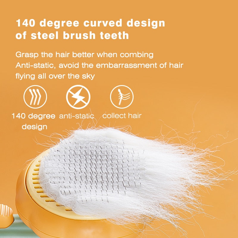 Pumpkin Pet Brush Slicker Brush Dog Cat Grooming Comb