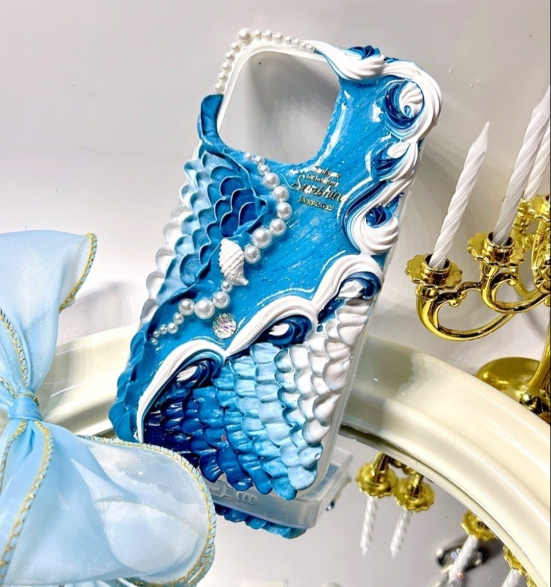 Ride the Wave of Style with Our Handmade Decoden Phone Case