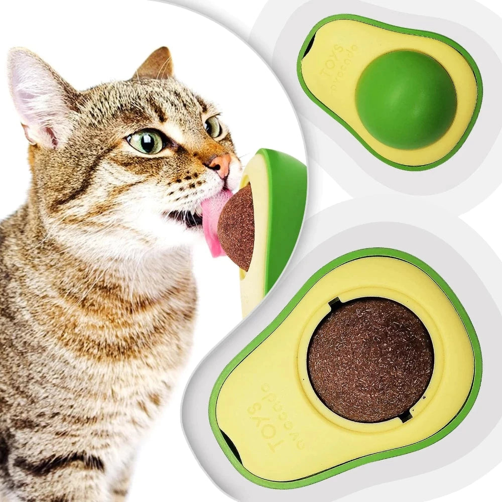 Avocado Catnips Wall Ball Rotatable Cat Natural Mint Balls