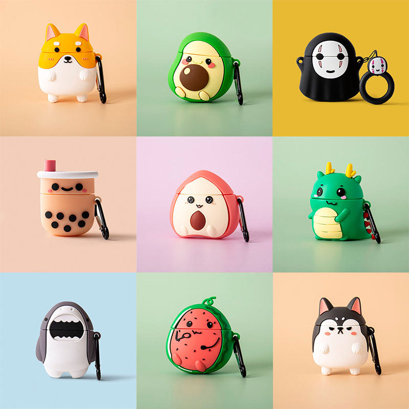 Super Cute Summer Fruit Silicone Earphone Cases For Apple Airpods 1 2 Pro 3 Bluetooth Headset Box fundas For Air Pods Pro Cover - give5me