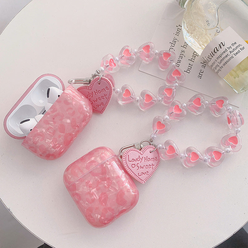Chain Luxury Fashion Protect Cover Case For Apple Airpod 2&1 with Keychain Pink Bracelet - give5me