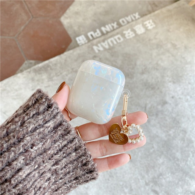 Chain Luxury Fashion Protect Cover Case For Apple Airpod 2&1 with Keychain Pink Bracelet - give5me