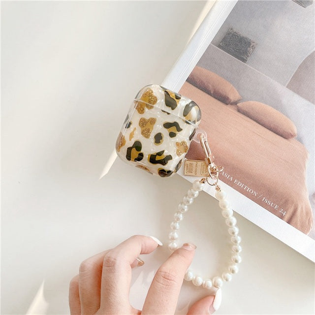 Chain Luxury Fashion Protect Cover Case For Apple Airpod 2&1 with Keychain Pink Bracelet - give5me