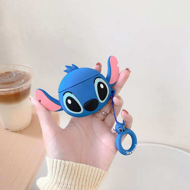 Cute 3D Cartoon Cover for Apple AirPods 1 2 Case for AirPods Pro Case with Lanyard Wireless Headphone Case - give5me