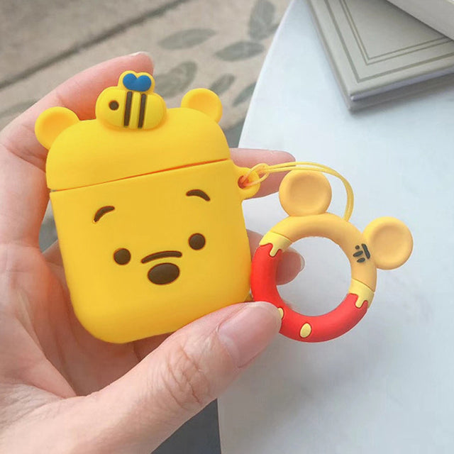 Cute 3D Cartoon Cover for Apple AirPods 1 2 Case for AirPods Pro Case with Lanyard Wireless Headphone Case - give5me